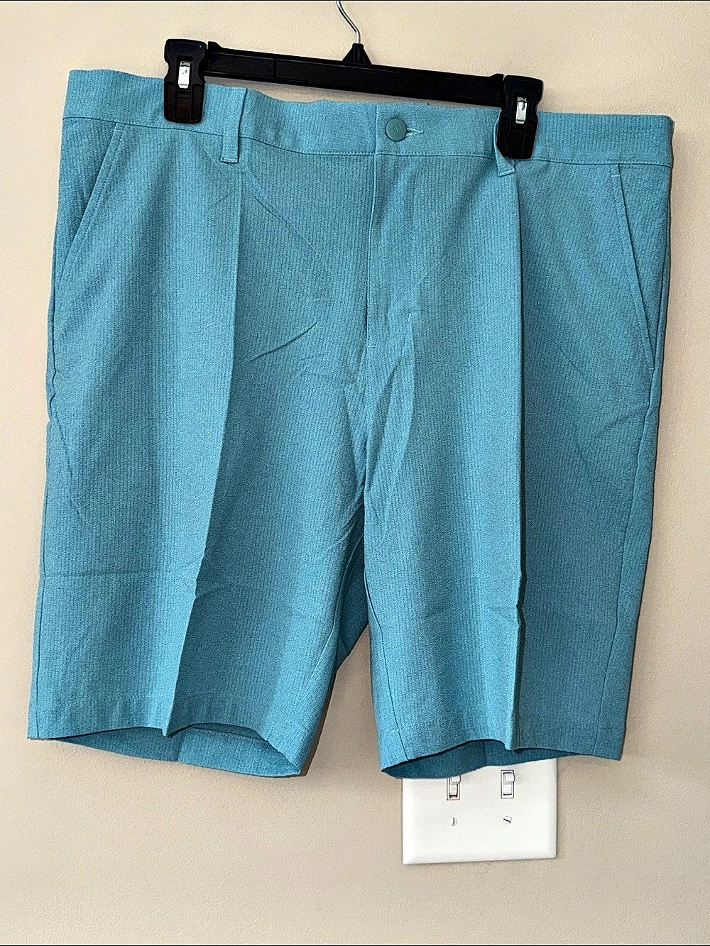 Adidas Ultimate365 Golf Shorts Mint Blue Waist 36 NWT